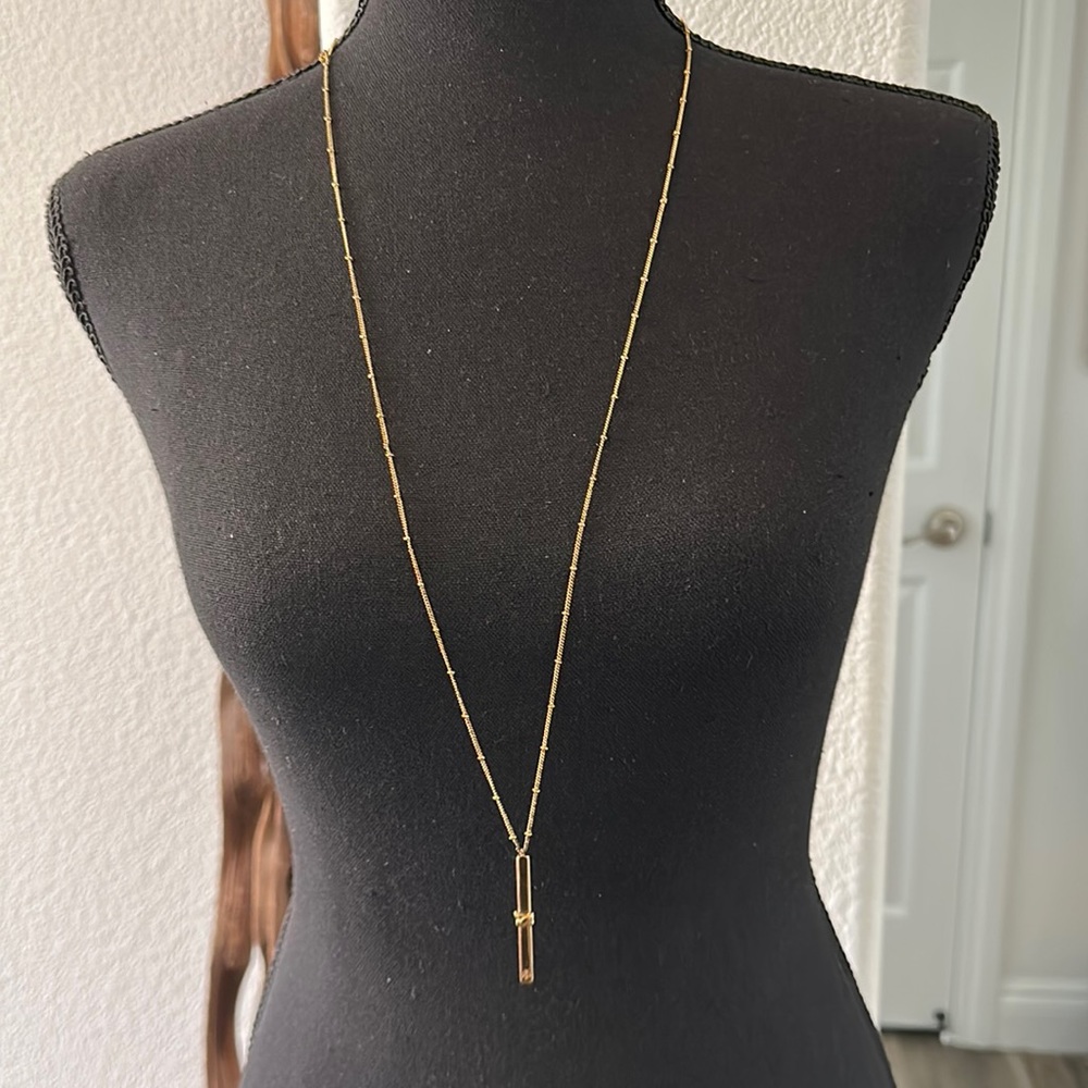 Tory Burch long gold necklace